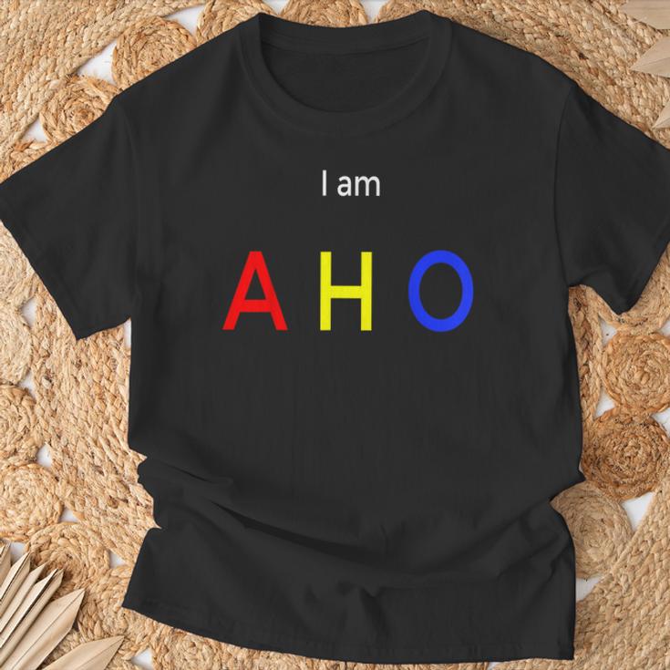 I Am Aho アニメ愛好家への面白い誕生日プレゼント。 Tシャツ 高齢者への贈り物