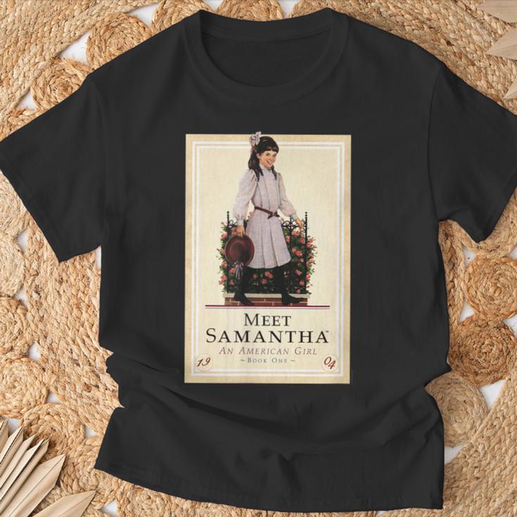 American Girl Meet Samantha Book Cover T-Shirt Gifts for Old Men American Girl Meet Samantha Book Cover T-Shirt Gifts for Old Men