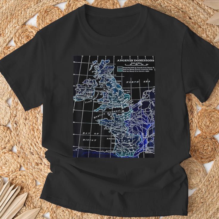Angevin Empire プランタジネットアンジュー イングランド ノルマンディーアイルランド Tシャツ 高齢者への贈り物