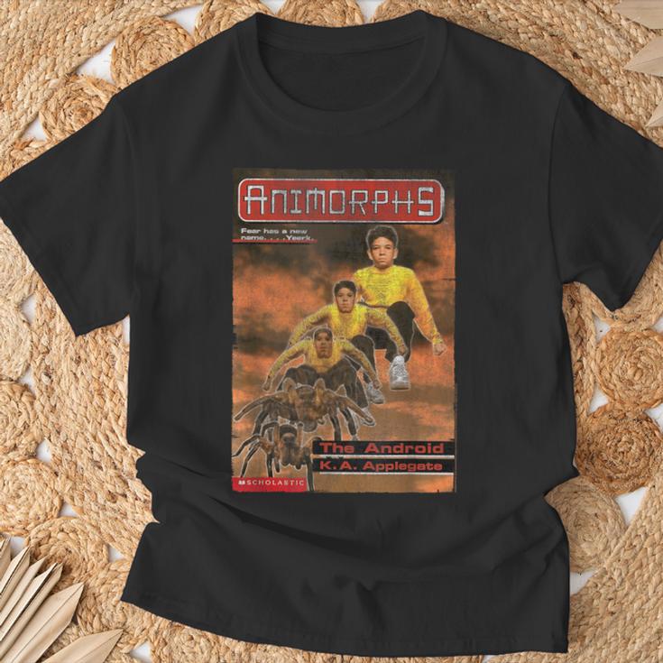 Animorphs The Android Tarantula Transformation Book Cover T-Shirt Gifts for Old Men