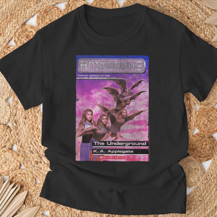 Animorphs The Underground Bat Transformation Book Cover T-Shirt Gifts for Old Men Animorphs The Underground Bat Transformation Book Cover T-Shirt Gifts for Old Men