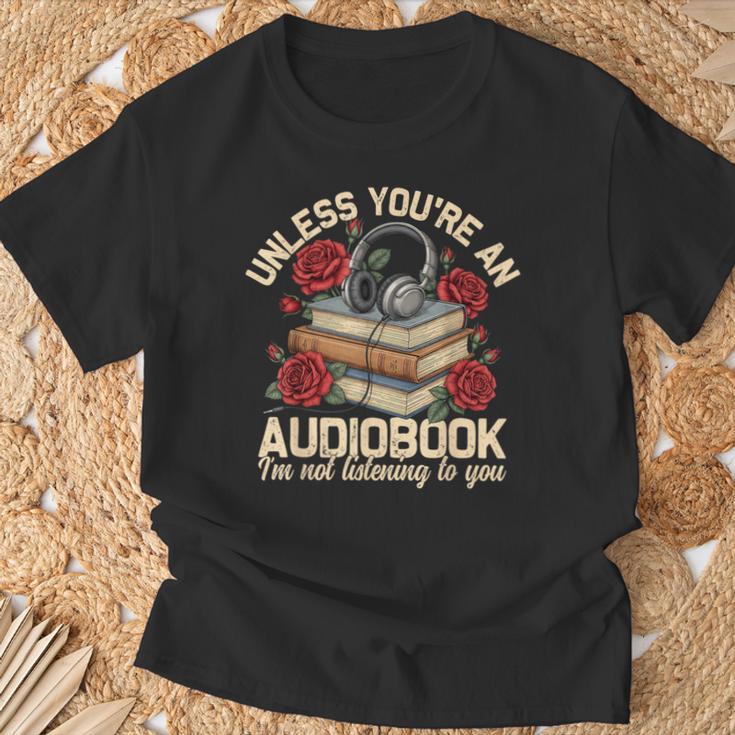 Audiobook For Book & Reading Lover Women T-Shirt Gifts for Old Men Audiobook For Book & Reading Lover Women T-Shirt Gifts for Old Men