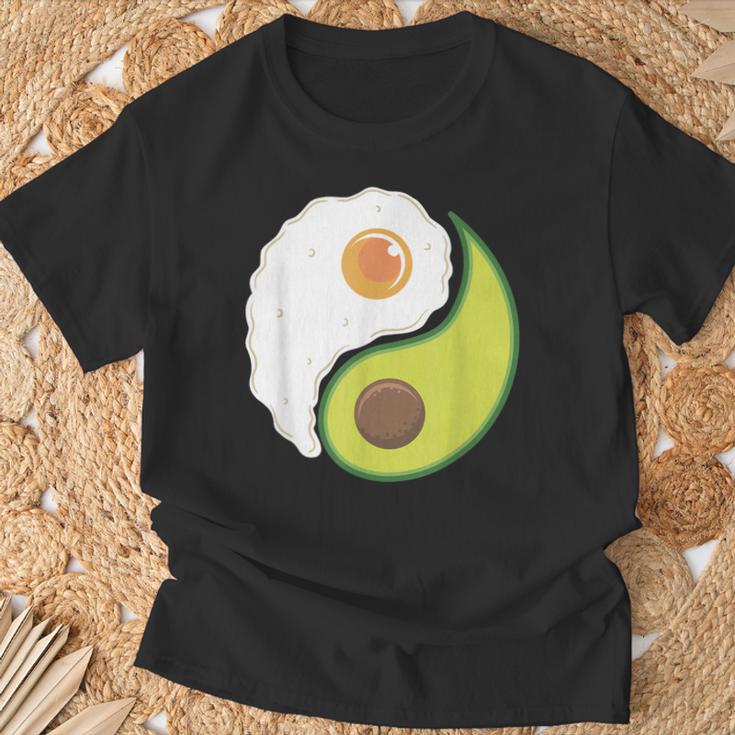 Avocado And Eggs Keto Diet Healthy Eating Yin Yang Yin Yang Tシャツ 高齢者への贈り物