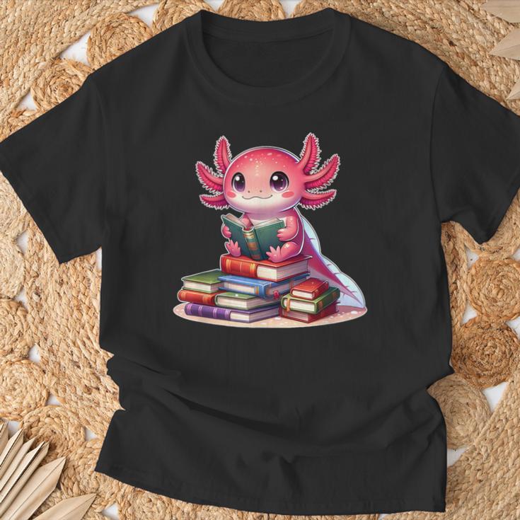 Axolotl Reading Bookworm Book Lovers T-Shirt Gifts for Old Men Axolotl Reading Bookworm Book Lovers T-Shirt Gifts for Old Men
