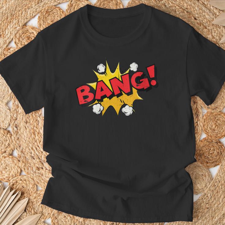BANG Comic Book Cartoon Pop Art Vintage T-Shirt Gifts for Old Men