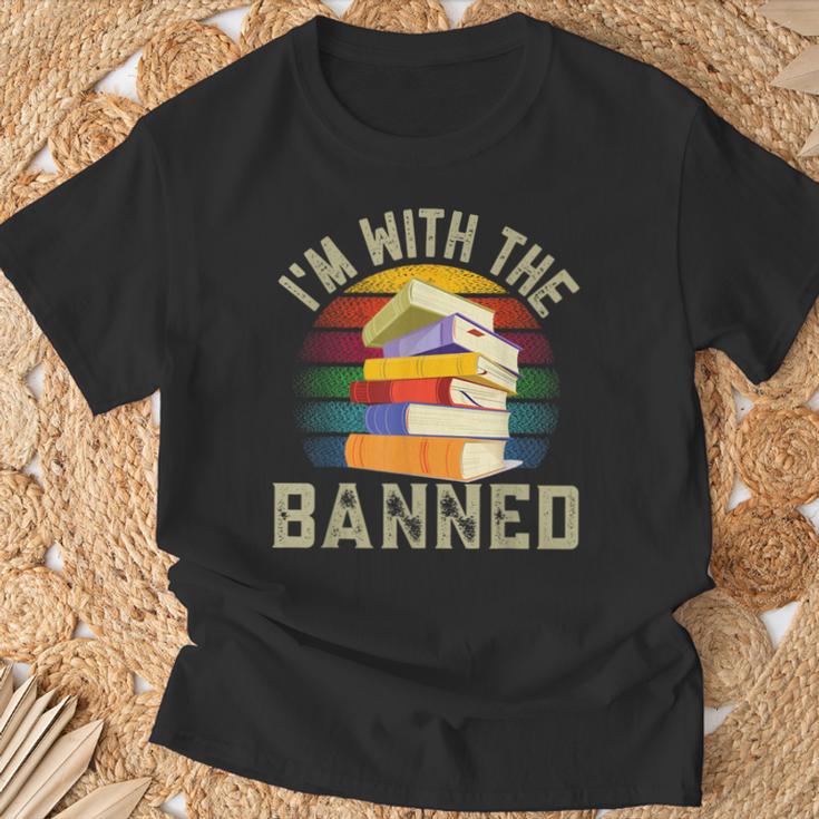 Banned Books I'm With The Banned T-Shirt Gifts for Old Men Banned Books I'm With The Banned T-Shirt Gifts for Old Men