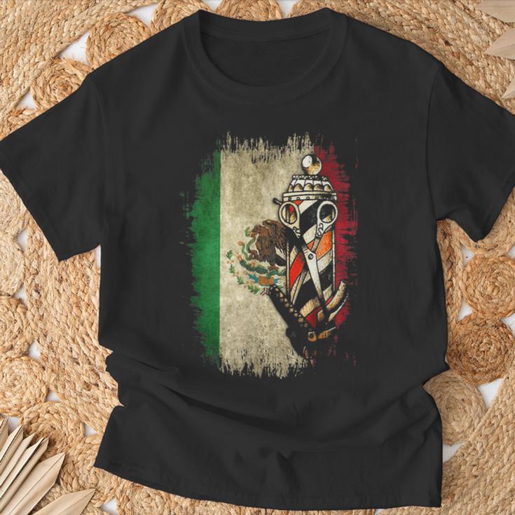 Barber Pole メキシコ国旗 ベスト バーバー シャツ メンズ Tシャツ 高齢者への贈り物
