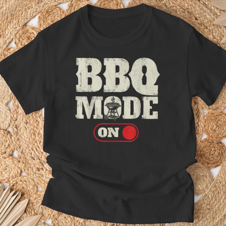 Bbqモードオン バーベキュー愛好家 グリル バーベキュー Tシャツ 高齢者への贈り物
