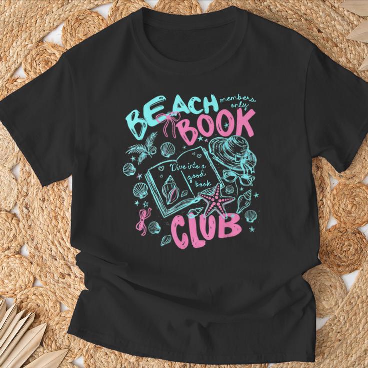 Beach Book Club Summer Book Lover Reading Summer Sayin Quote T-Shirt Gifts for Old Men