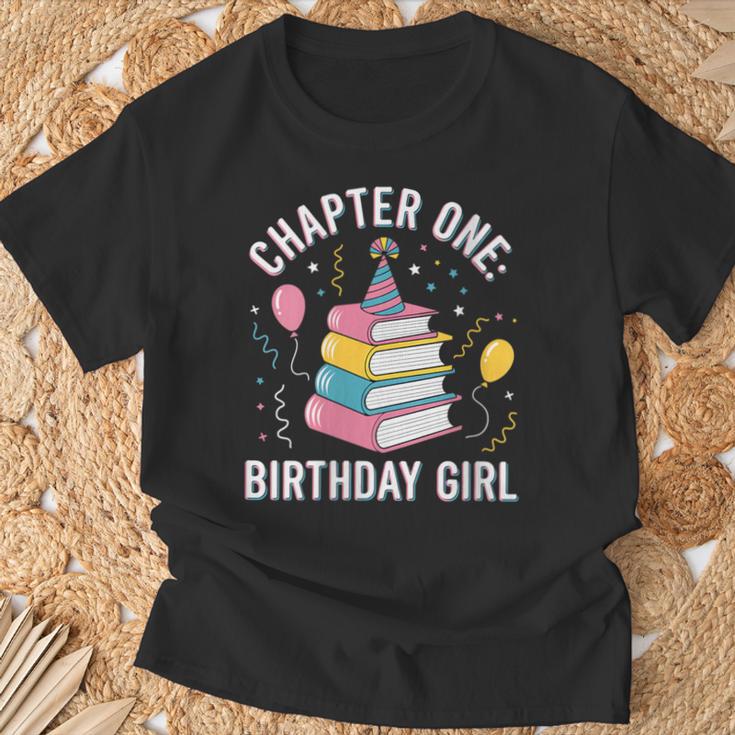 Birthday Girl Chapter One Book Themed T-Shirt Gifts for Old Men
