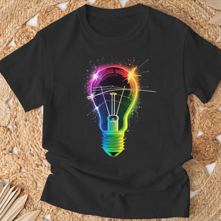 Bombilla Fresca Para Adultos Y Niños Camiseta unisex Regalos para ancianos