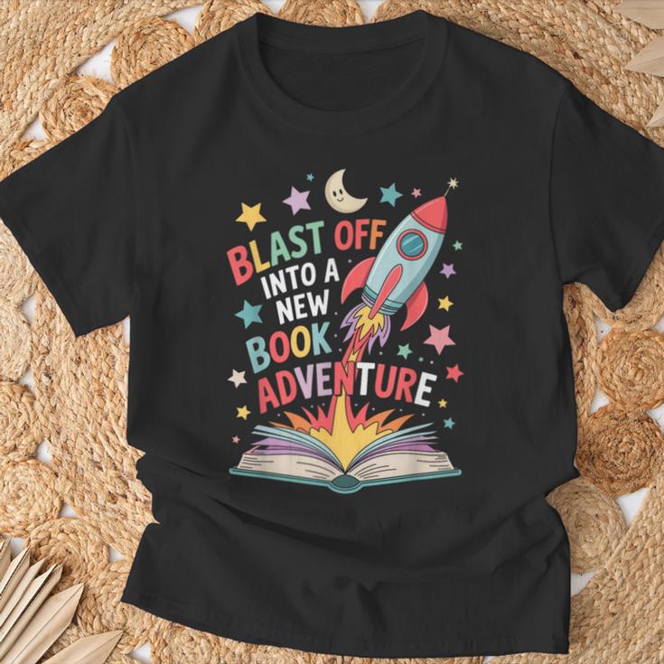 Book Adventure Reading Fun For Kids And Young Readers T-Shirt Gifts for Old Men