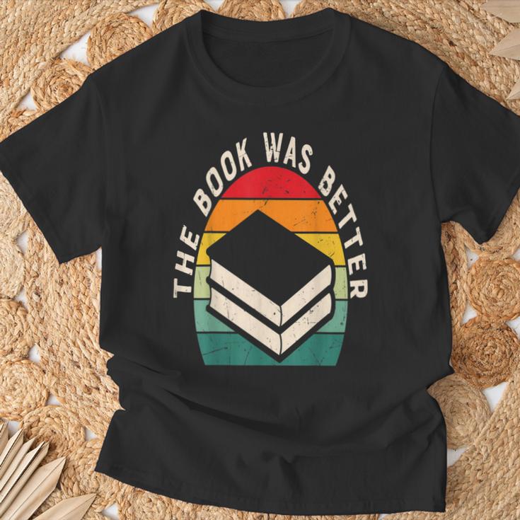 The Book Was Better Book Reading T-Shirt Gifts for Old Men The Book Was Better Book Reading T-Shirt Gifts for Old Men