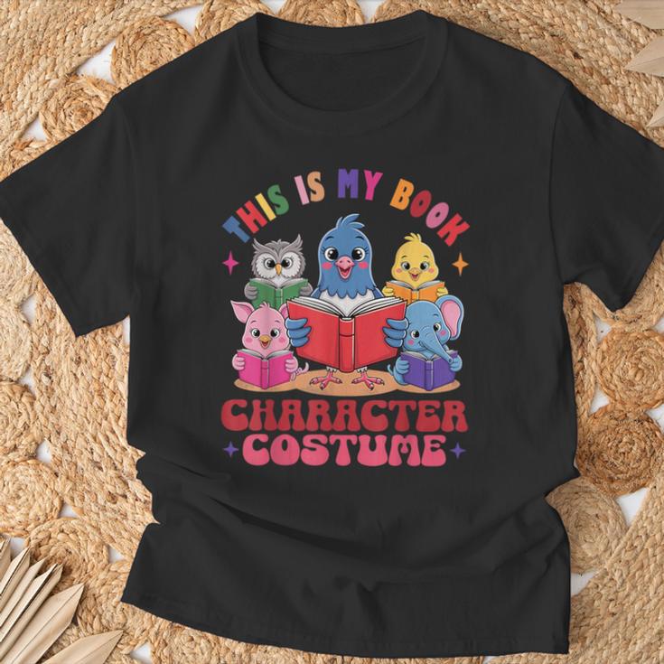 This Is My Book Character Costume Animals Kids Reading T-Shirt Gifts for Old Men