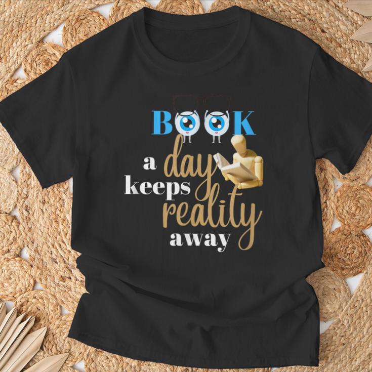 A Book A Day Keeps Reality Away Keep Your Day Dream T-Shirt Gifts for Old Men A Book A Day Keeps Reality Away Keep Your Day Dream T-Shirt Gifts for Old Men