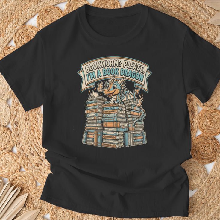 Book Dragon Bookworm Reader Retro T-Shirt Gifts for Old Men Book Dragon Bookworm Reader Retro T-Shirt Gifts for Old Men