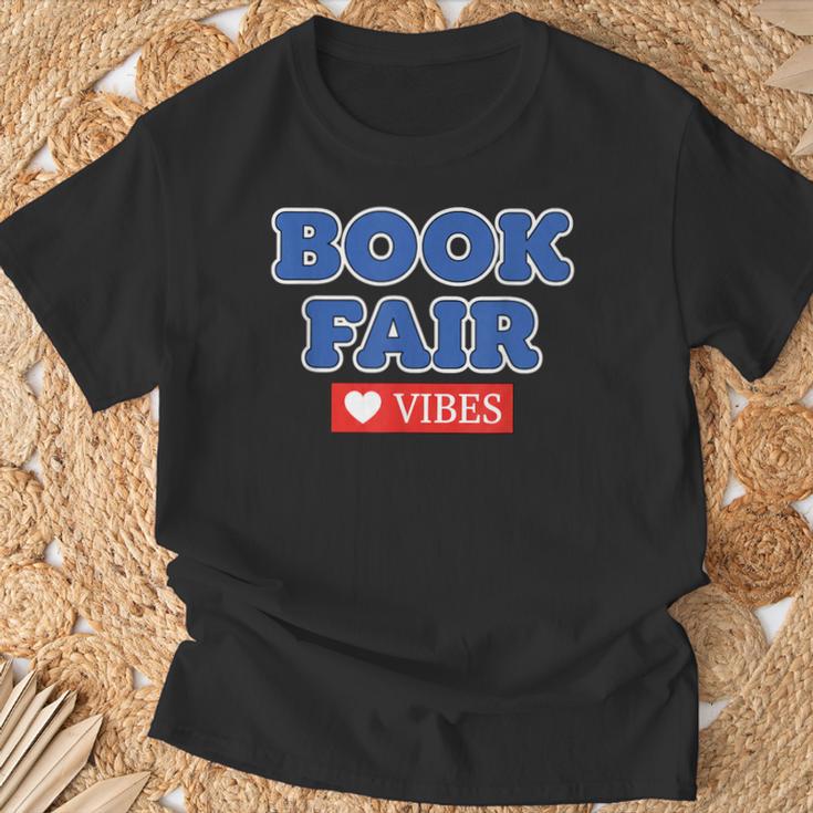 Book Fair Vibes Kids Retro Book Fair Book Lover T-Shirt Gifts for Old Men