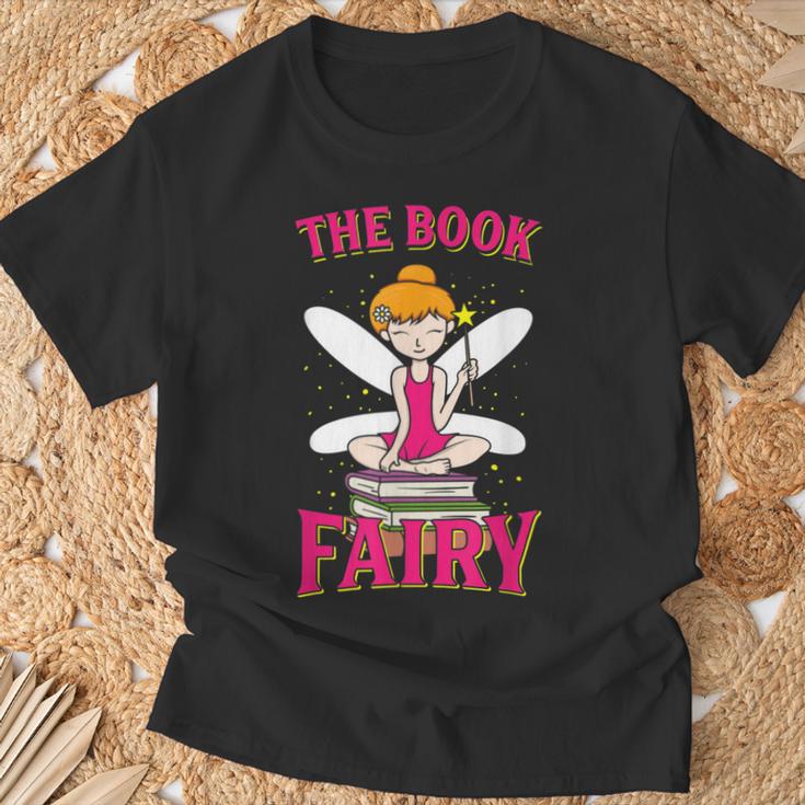 The Book Fairy Reading Teacher Librarian Men Women T-Shirt Gifts for Old Men