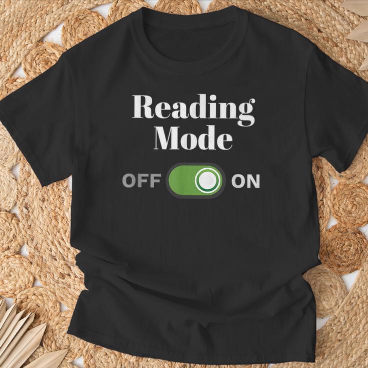 Book Lover Readers Reading Mode On T-Shirt Gifts for Old Men