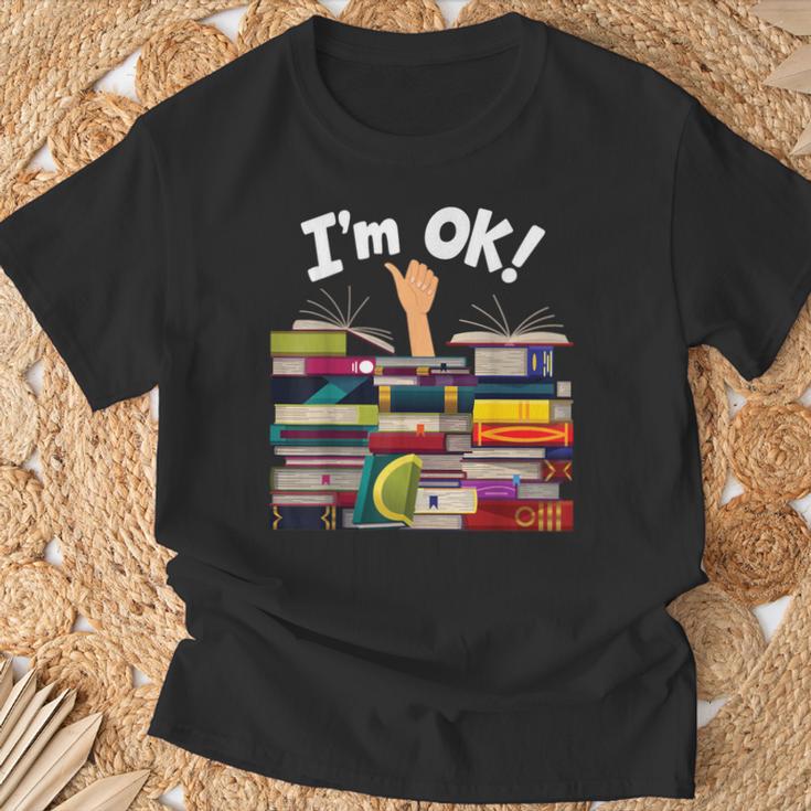 Book Lovers Bookworm Book Nerd I'm Ok T-Shirt Gifts for Old Men Book Lovers Bookworm Book Nerd I'm Ok T-Shirt Gifts for Old Men