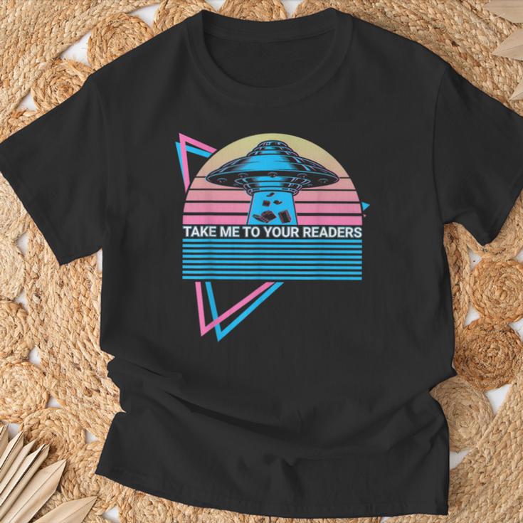 Book Reader Bookworm Take Me To Your Readers T-Shirt Gifts for Old Men