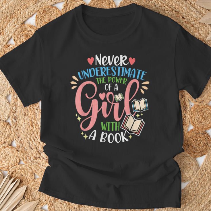 Book Reader Reading Literature Bookworm Idea Never Underestimate The Power Of A Girl With A Book Women's Short Sleeve Cotton 60 Polyester 40 Classic Fit Crew Neck Small T-Shirt Gifts for Old Men Book Reader Reading Literature Bookworm Idea Never Underestimate The Power Of A Girl With A Book Women's Short Sleeve Cotton 60 Polyester 40 Classic Fit Crew Neck Small T-Shirt Gifts for Old Men