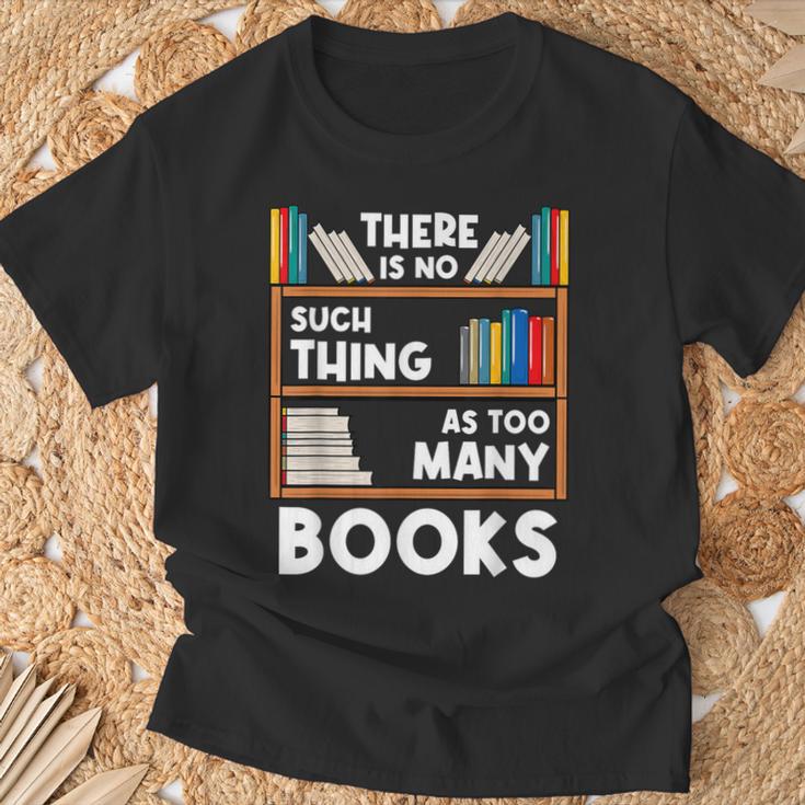 Book Reader Reading Lover Librarian Bookshelf T-Shirt Gifts for Old Men