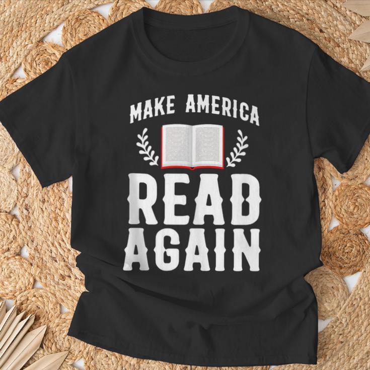 Book Reading Make America Read Again T-Shirt Gifts for Old Men Book Reading Make America Read Again T-Shirt Gifts for Old Men