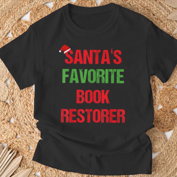 Book Restorer Pajama Christmas T-Shirt Gifts for Old Men Book Restorer Pajama Christmas T-Shirt Gifts for Old Men