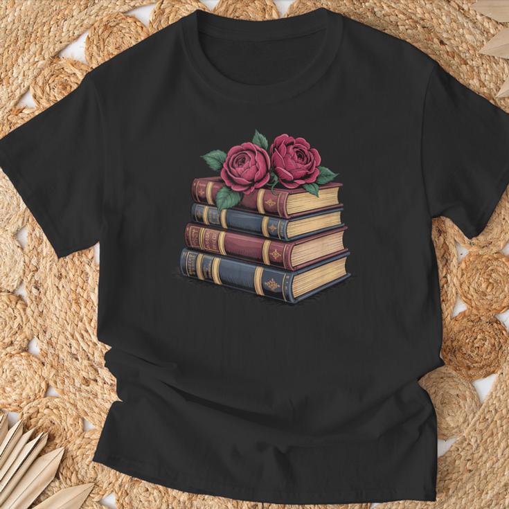 Book Roses SMUT Romance Book T-Shirt Gifts for Old Men