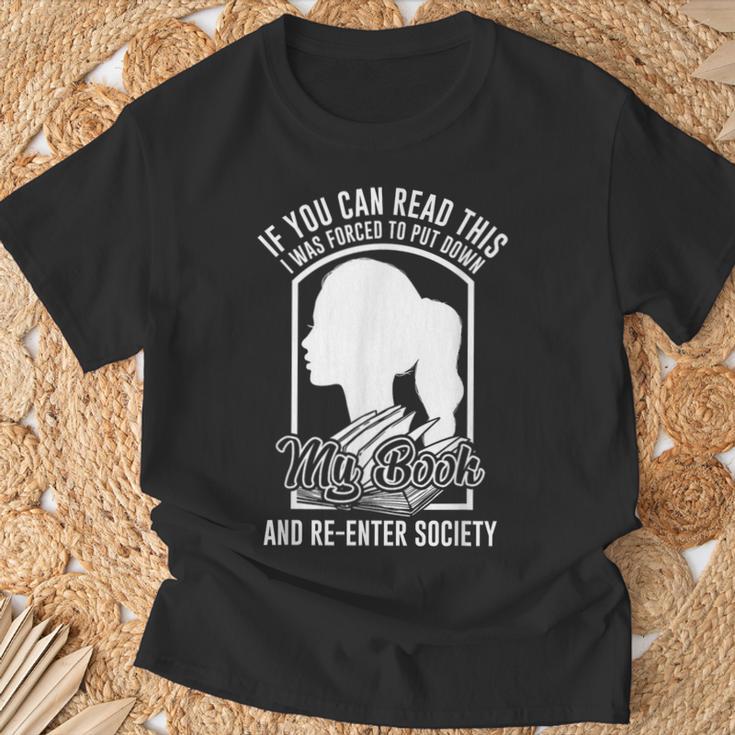 Book Society Library Literature Reading Books Lover Bookworm T-Shirt Gifts for Old Men