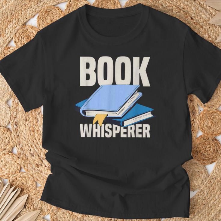 Book Whisperer Library Books T-Shirt Gifts for Old Men