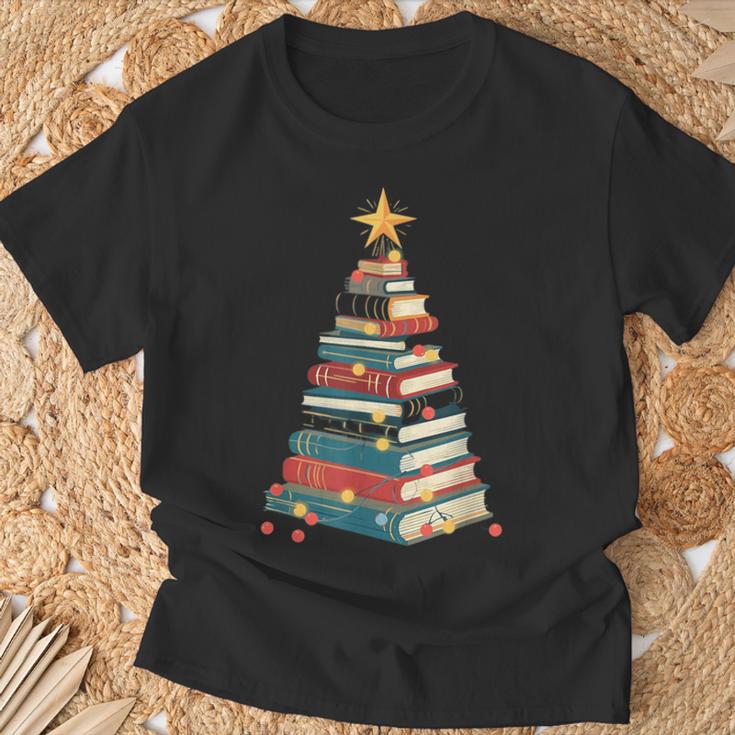 All Booked For Christmas Book T-Shirt Gifts for Old Men