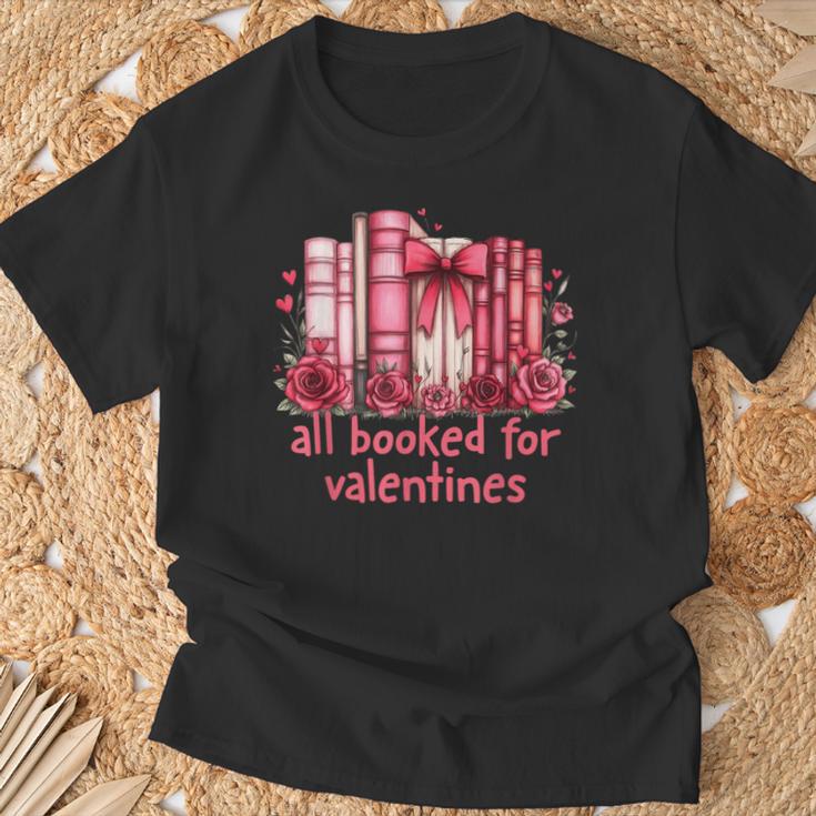 All Booked For Valentines Coquette Bow Book Lover Bookworm T-Shirt Gifts for Old Men All Booked For Valentines Coquette Bow Book Lover Bookworm T-Shirt Gifts for Old Men