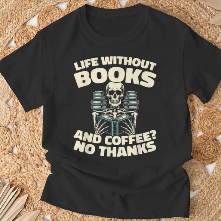 Books Bibliophile Librarian Library Literature Bookworm T-Shirt Gifts for Old Men