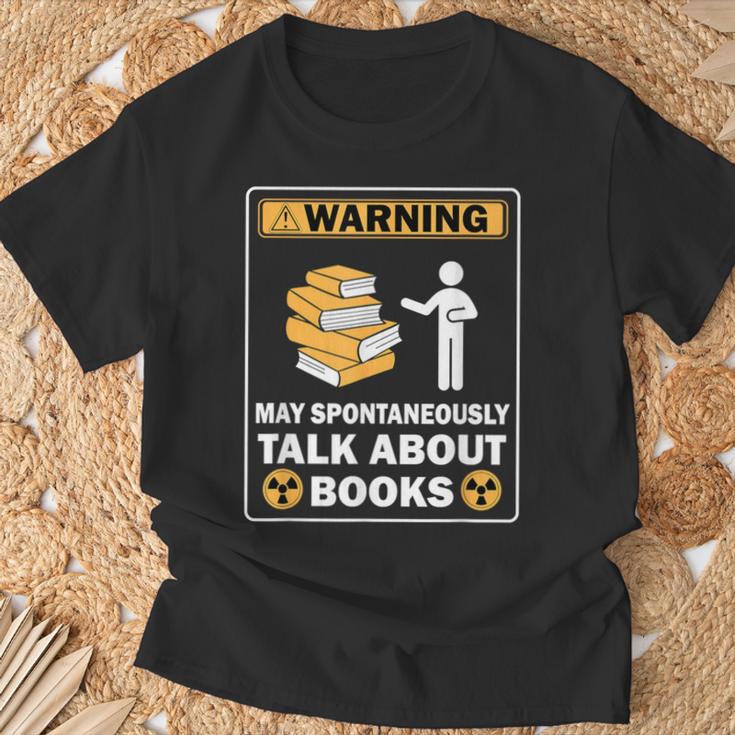 Books Reading Lovers Bookworm Librarian Book Nerd Read T-Shirt Gifts for Old Men