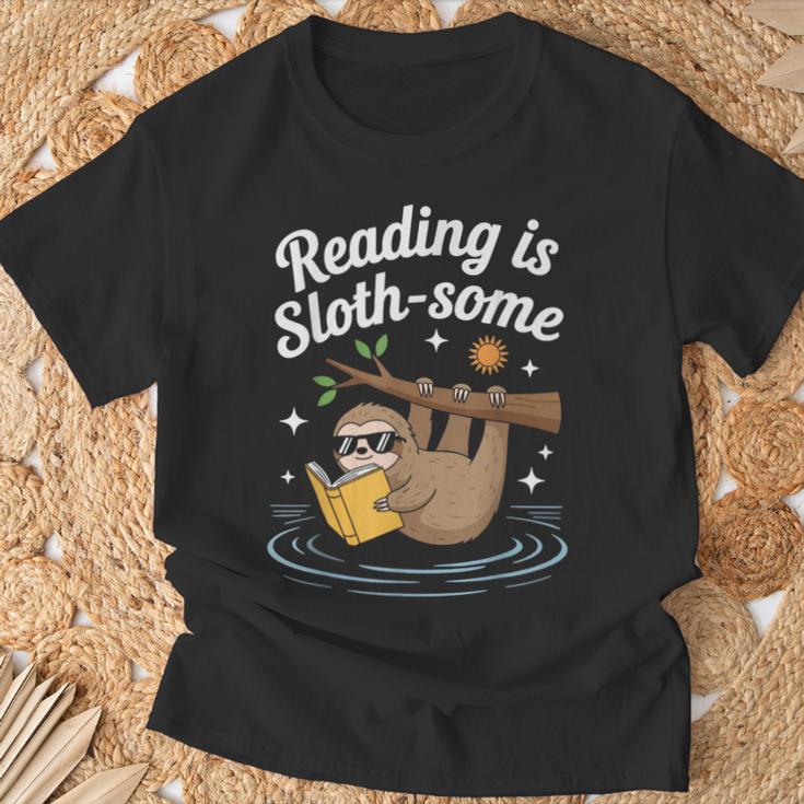 Booktrovert Shirt Reading Is Sloth Some Book Lover T-Shirt Gifts for Old Men