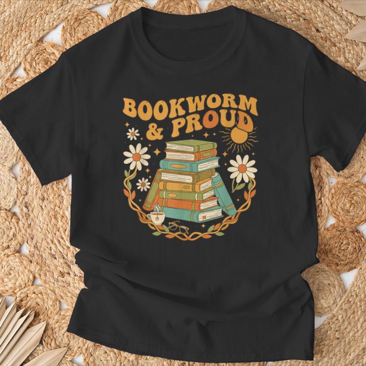 Bookworm And Proud Retro Reading Aesthetic Books Library T-Shirt Gifts for Old Men Bookworm And Proud Retro Reading Aesthetic Books Library T-Shirt Gifts for Old Men