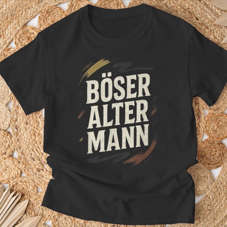 Böser Alter Mann Böser Humorchwarzer Humor T-Shirt Geschenke für alte Männer