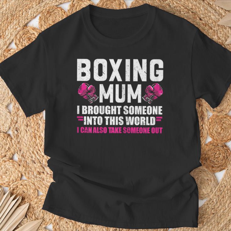 Boxeo Mum Boxeo Guantes Boxeo Boxeo Camiseta unisex Regalos para ancianos