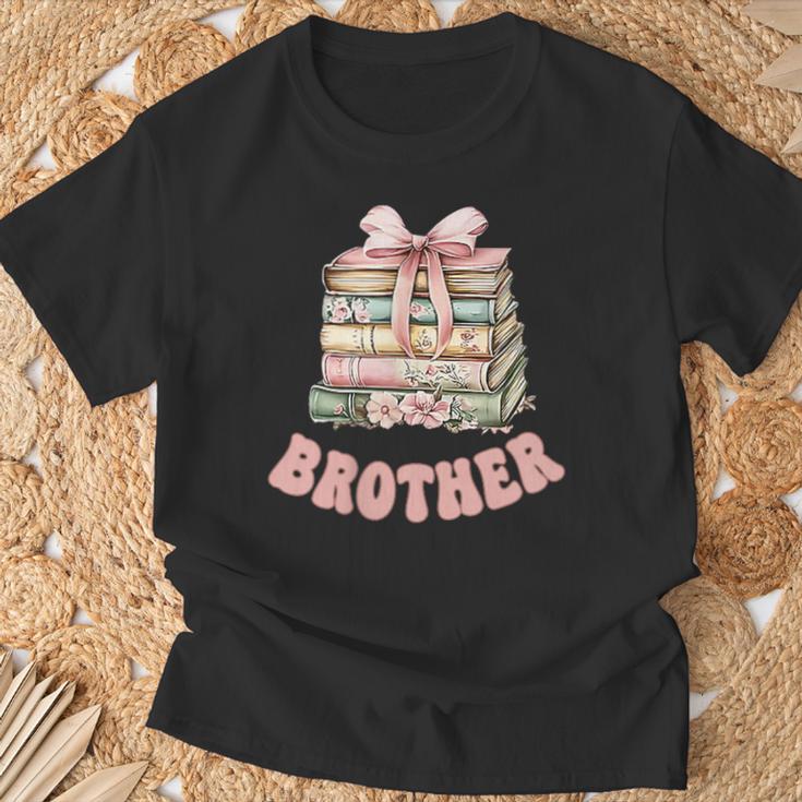 Brother Book First Chapter Birthday Family Matching Party T-Shirt Gifts for Old Men