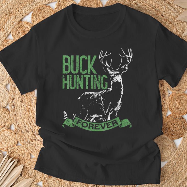 Buck Hunting Forever Deer Hunting Tシャツ 高齢者への贈り物