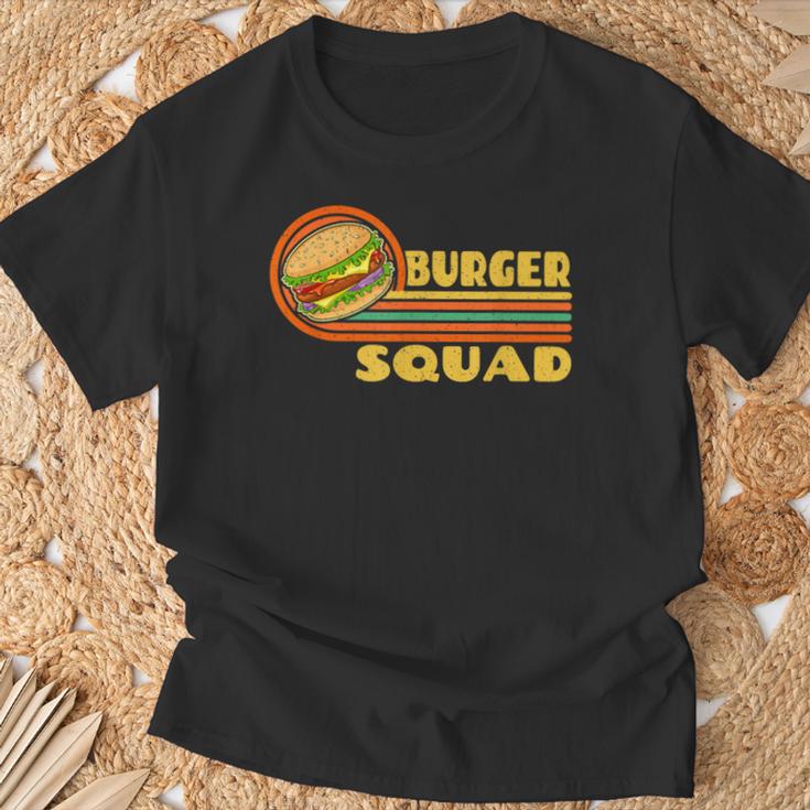 Burgerquad チーズバーガー 食通愛好家チーム ハンバーガー Tシャツ 高齢者への贈り物