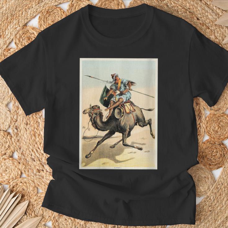 Camel Johnson's Household Book Nature African Muslim Warrior T-Shirt Gifts for Old Men