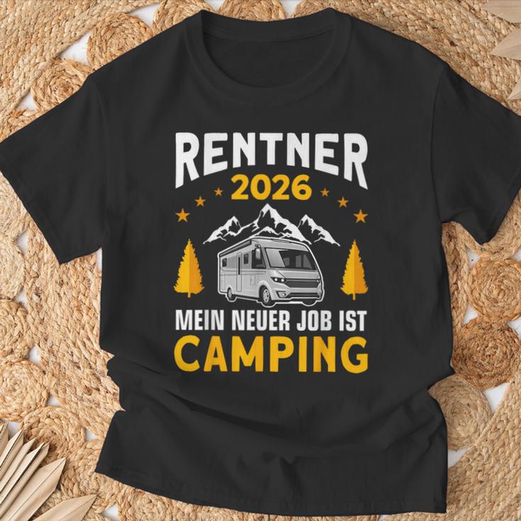 Camper Wohnmobil Ruhestand 2026 Camping Rentner T-Shirt Geschenke für alte Männer