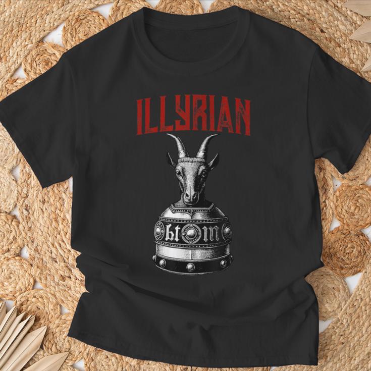 Casco De La Herencia Iliria Dekanderbeg Camiseta unisex Regalos para ancianos