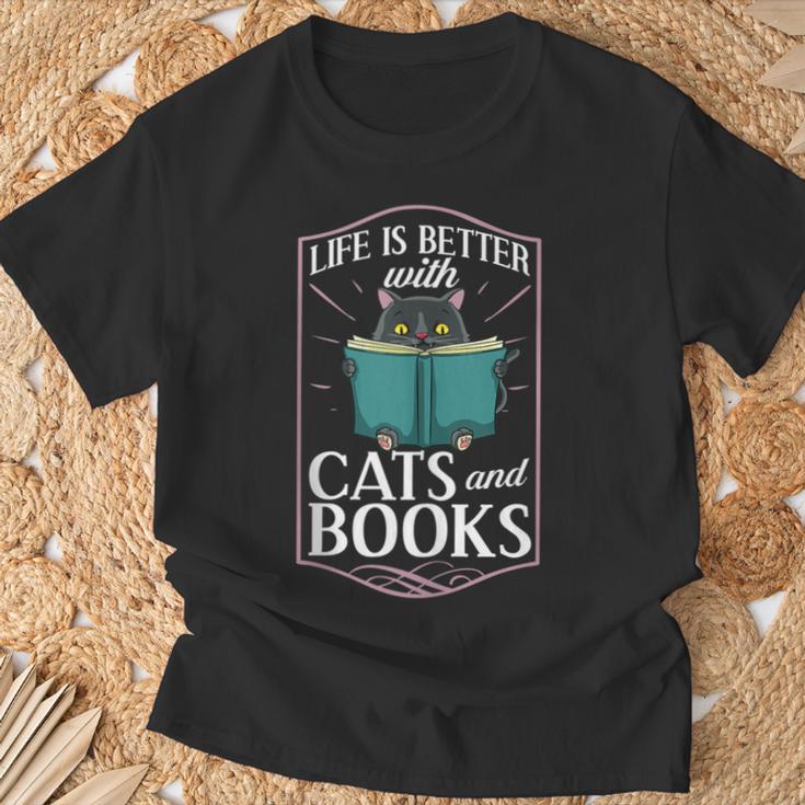 Cat Read Book Reader Reading Librarian T-Shirt Gifts for Old Men Cat Read Book Reader Reading Librarian T-Shirt Gifts for Old Men