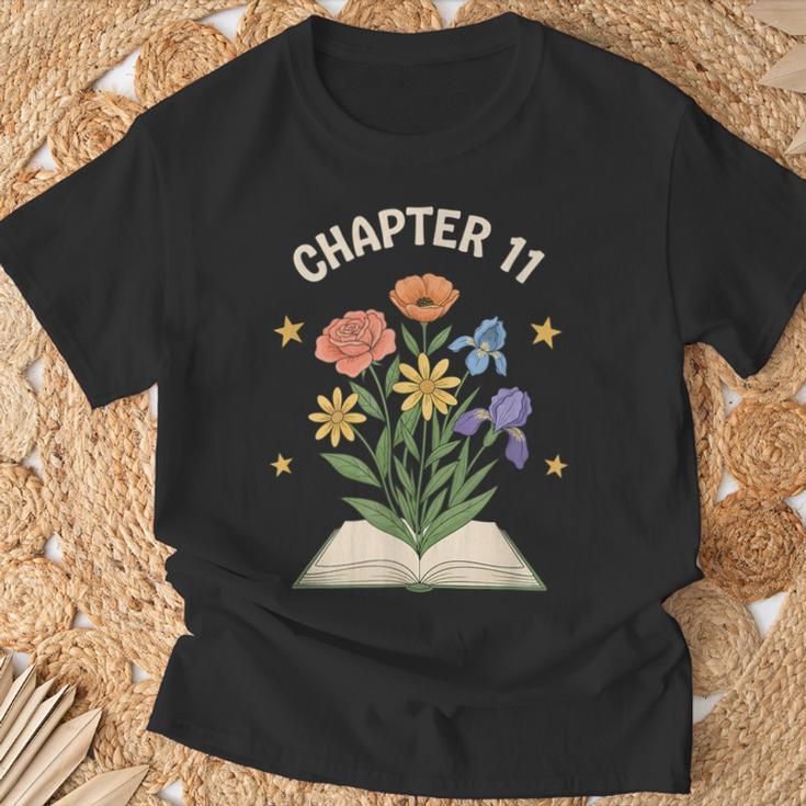 Chapter 11 Floral Book Birthday Reading Lover T-Shirt Gifts for Old Men Chapter 11 Floral Book Birthday Reading Lover T-Shirt Gifts for Old Men