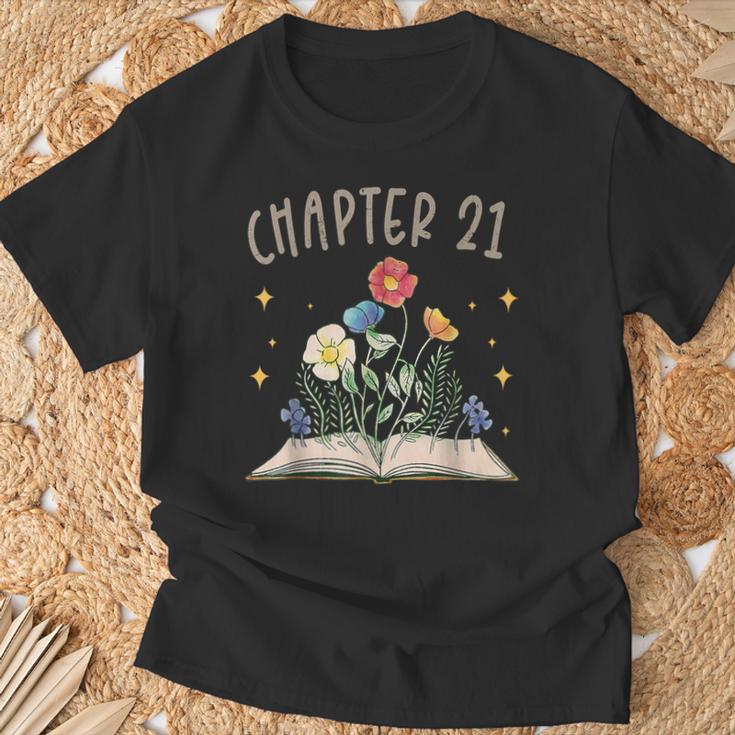 Chapter 21st Birthday Bookworm 21 Years Old For Book Lovers T-Shirt Gifts for Old Men