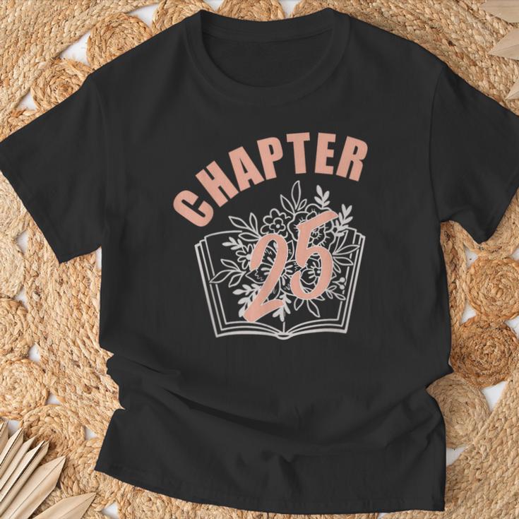 Chapter 25 Birthday Shirt Women Book Lover 25th Birthday T-Shirt Gifts for Old Men